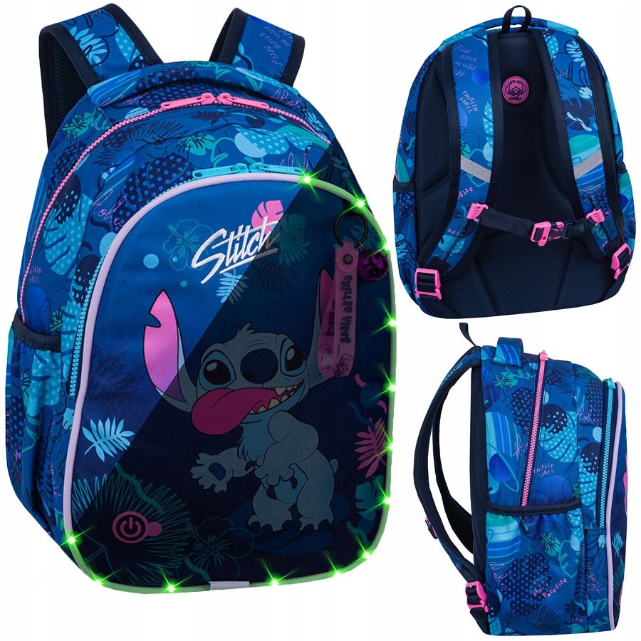 Školný batoh Disney Core Jimmy s LED pásom Stitch - COOLPACK
